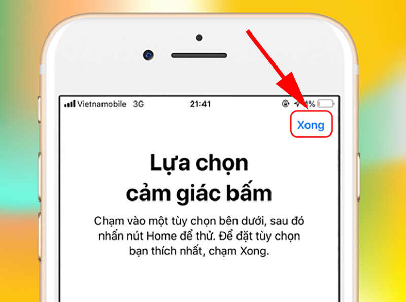 Cuối cùng chọn Xong để hoàn tất